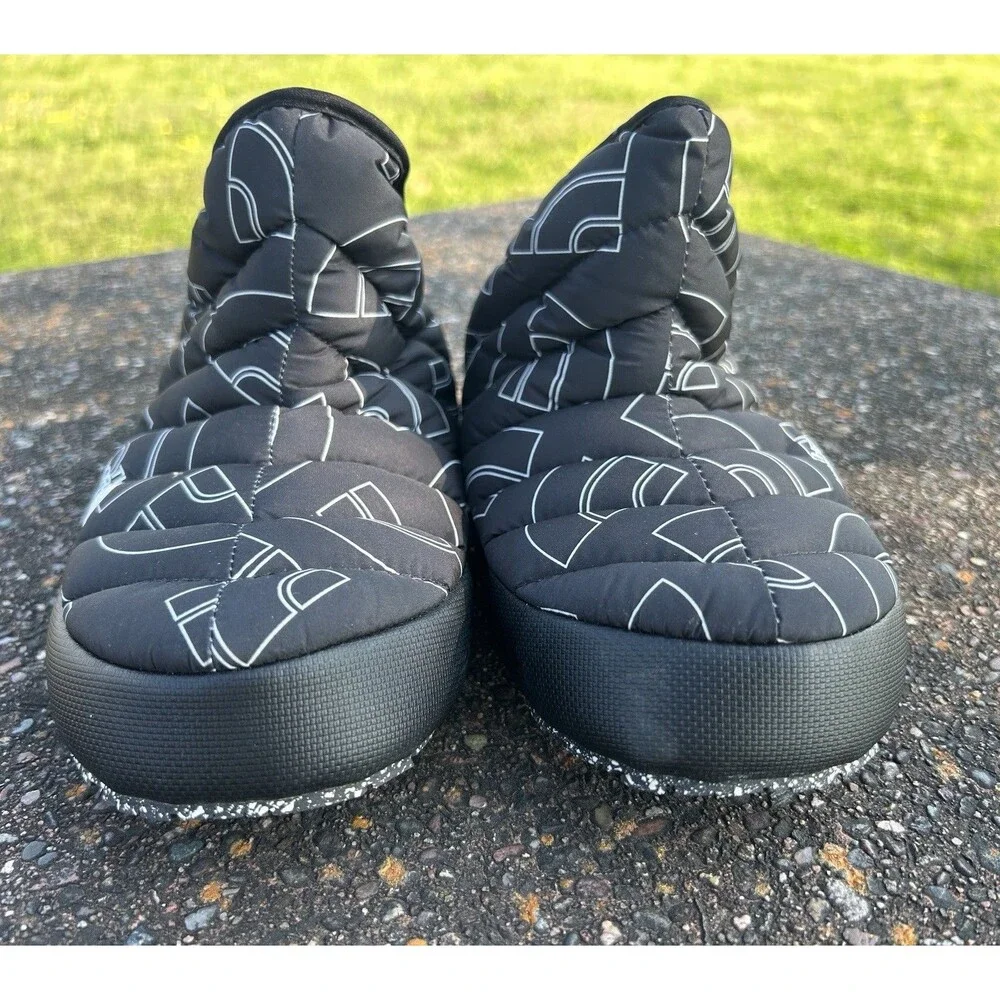 The North Face ThermoBall Traction Booties Men’s 7 Winter Boot Black White
